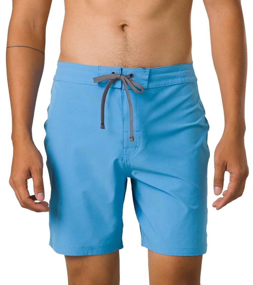 PrAna Men's 34 Clear Sky 9” Riveter Boardshort Swim Suit Swimming Trunks J19-30
